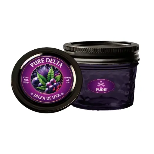 [X1PRCMJ-CBUV-0001PZZ2PT] Jalea Uva Infusionada THC + bote de cristal - PURE