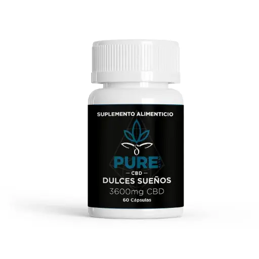 [XXPSLDS-CAXX-0060PZN2PT] Cápsulas de CBD Dulces Sueños 60pz - PURE